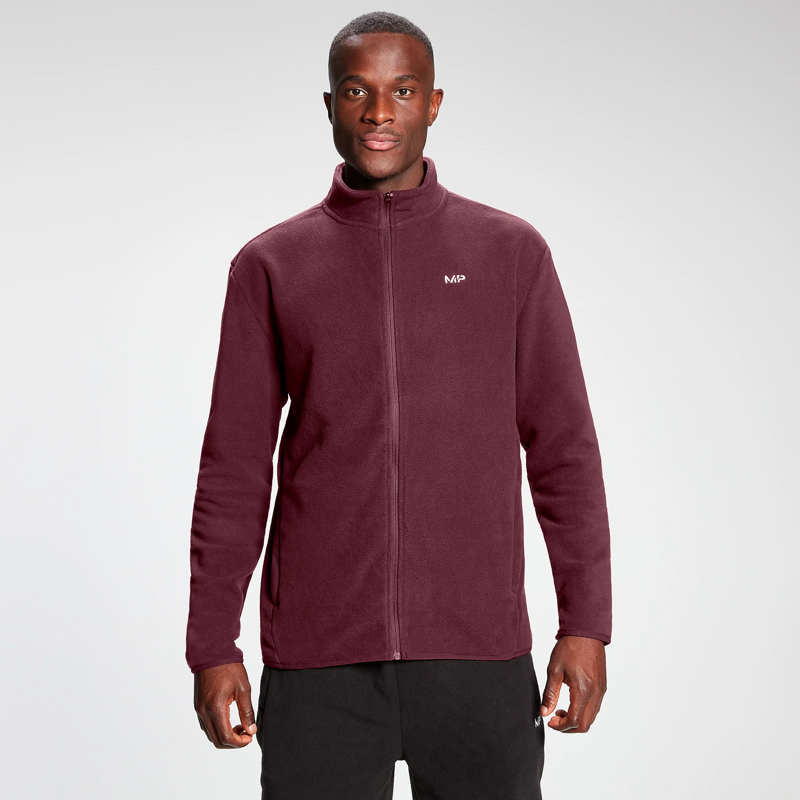 Polaire zippée MP Rest Day pour hommes – Merlot - XXS Image 1