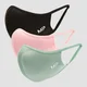 Masque MP Curve (lot de 3) – Noir/Rose géranium/Vert clair