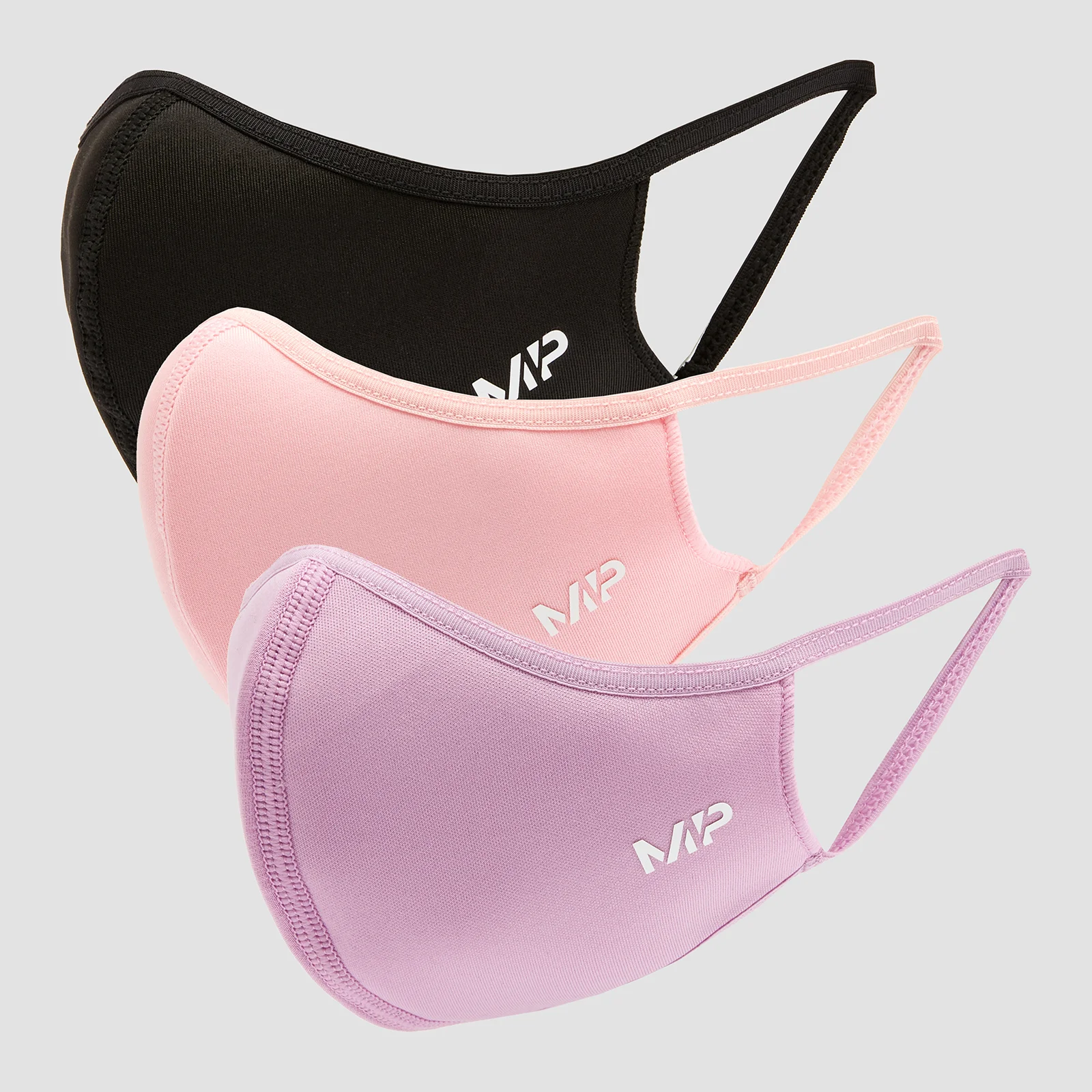 Masque MP Curve (lot de 3) – Noir/Rose géranium/Lilas - S/M Image 1