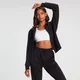 Sweat à capuche zippé MP Rest Day pour femmes – Noir délavé