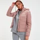 Doudoune à capuche légère et pliable MP Outerwear pour femmes – Rose poudré