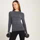T-shirt d’entraînement à manches longues MP Performance pour femmes – Noir chiné