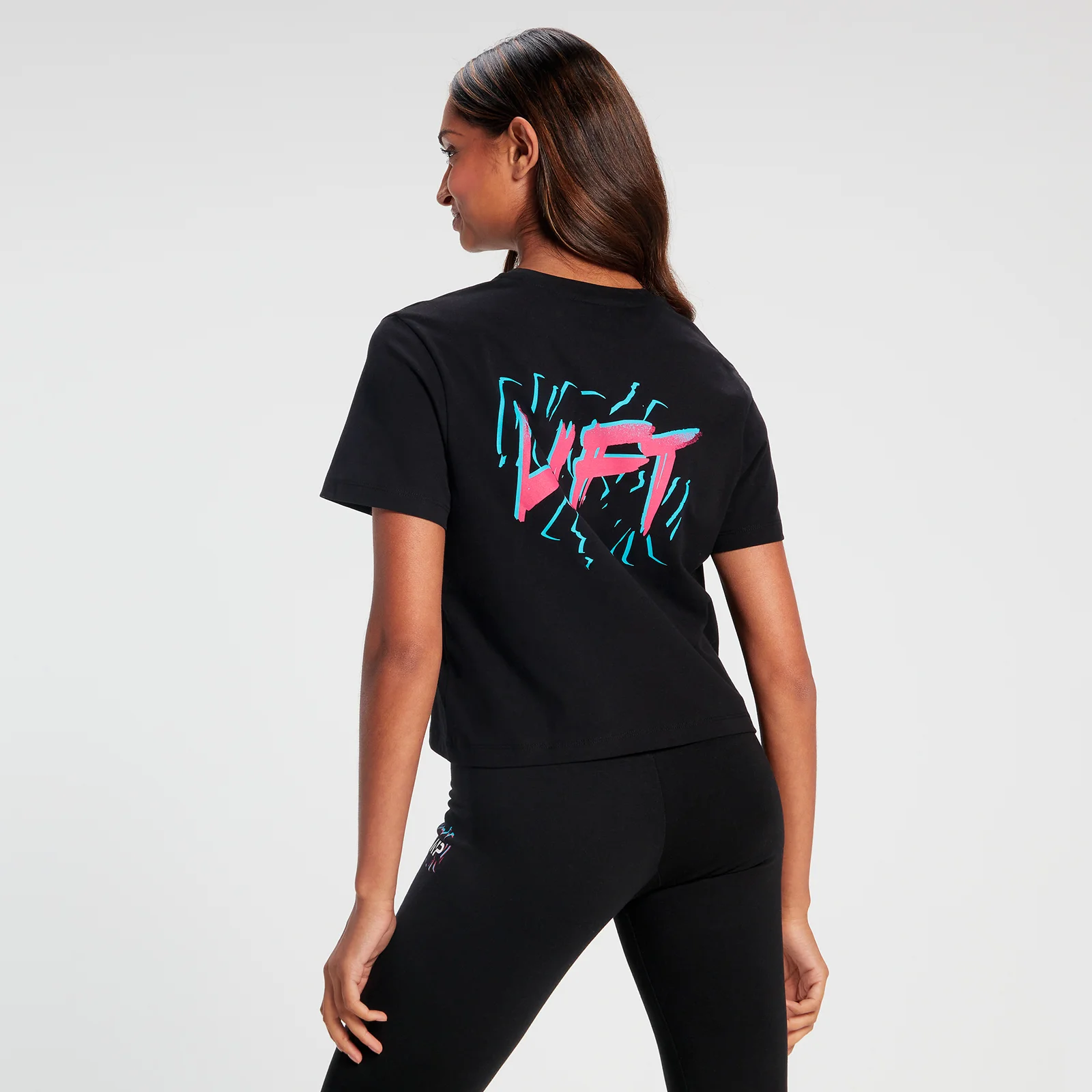 Crop top à manches courtes MP Retro Lift pour femmes – Noir - XXS Image 1