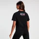 Crop top à manches courtes MP Retro Move pour femmes – Noir