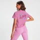Crop top à manches courtes MP Retro Lift pour femmes – Rose
