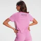 Crop top à manches courtes MP Retro Move pour femmes – Rose