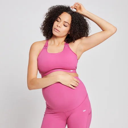 Brassière de sport de maternité/d’allaitement MP Power pour femmes – Sangria
