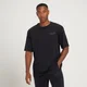 T-shirt oversize délavé à manches courtes MP Adapt pour hommes – Noir