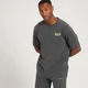 T-shirt oversize délavé à manches courtes MP Adapt pour hommes – Gris plomb