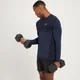 Haut sans coutures à manches longues MP Essentials pour hommes – Bleu foncé chiné