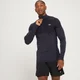 Haut sans coutures à fermeture éclair ¼ MP Essentials pour hommes – Noir chiné