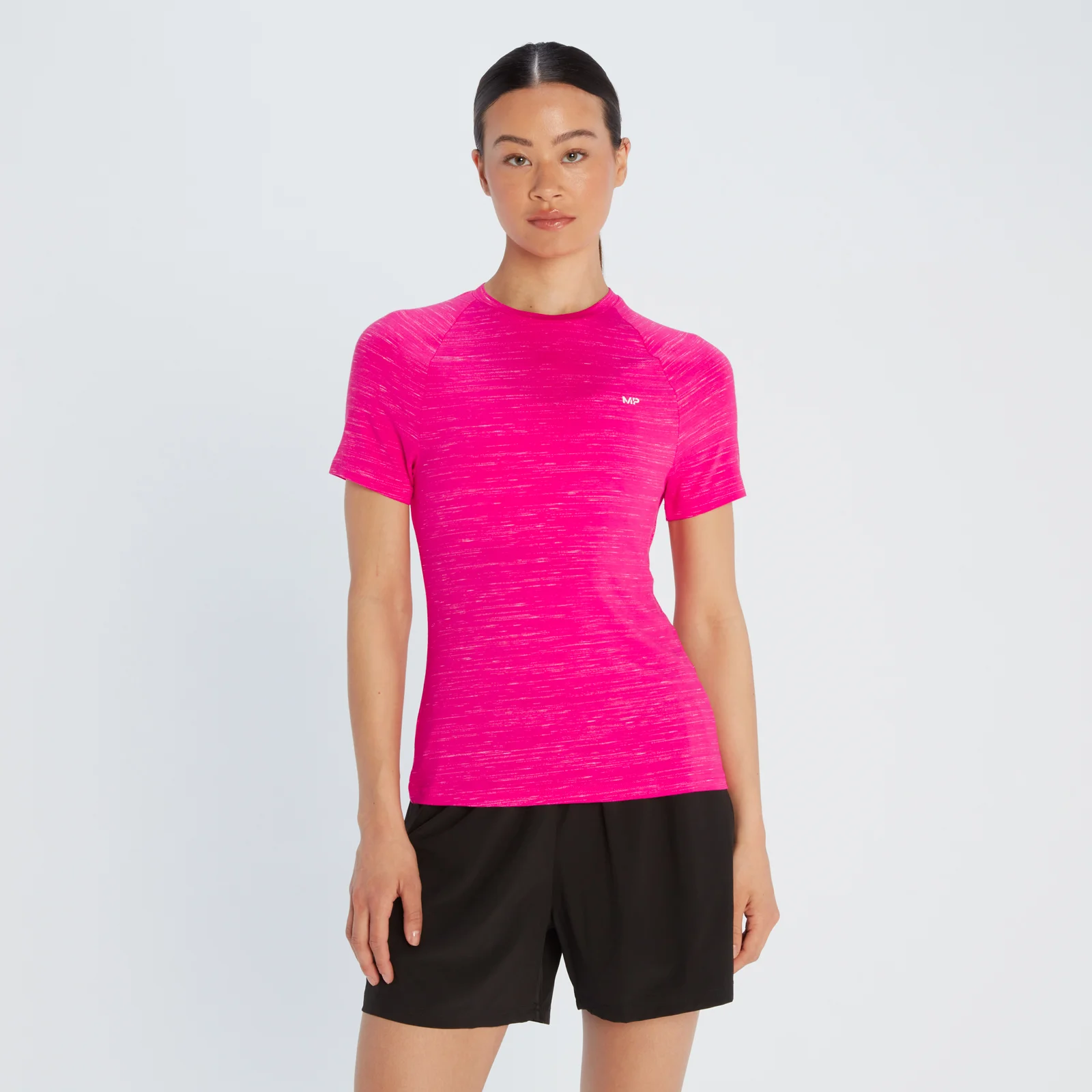 T-shirt d’entraînement MP Performance pour femmes – Magenta chiné tacheté de blanc - XXS Image 1