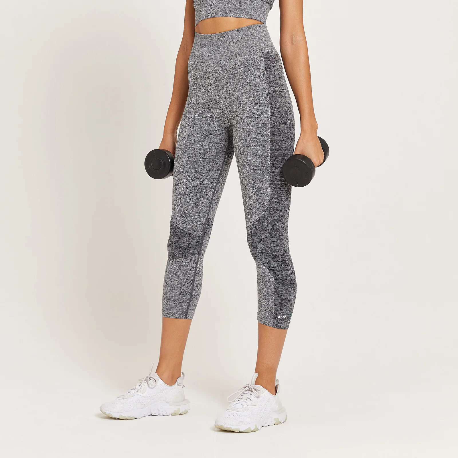 Legging ¾ taille haute MP Curve pour femmes – Gris chiné - XXS Image 1