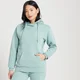 Sweat à capuche avec poche kangourou MP pour femmes – Bleu glacé