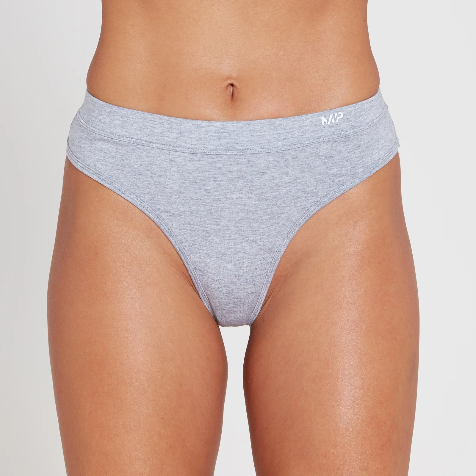 String en coton MP pour femmes – Gris chiné - XS Image 1