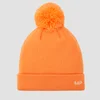 Bonnet à pompon MP – Nectarine/Blanc