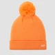 Bonnet à pompon MP – Nectarine/Blanc