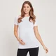 T-shirt de maternité sans coutures à manches courtes MP pour femmes – Blanc