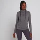 Haut à fermeture éclair ¼ MP Velocity pour femmes – Gris galet