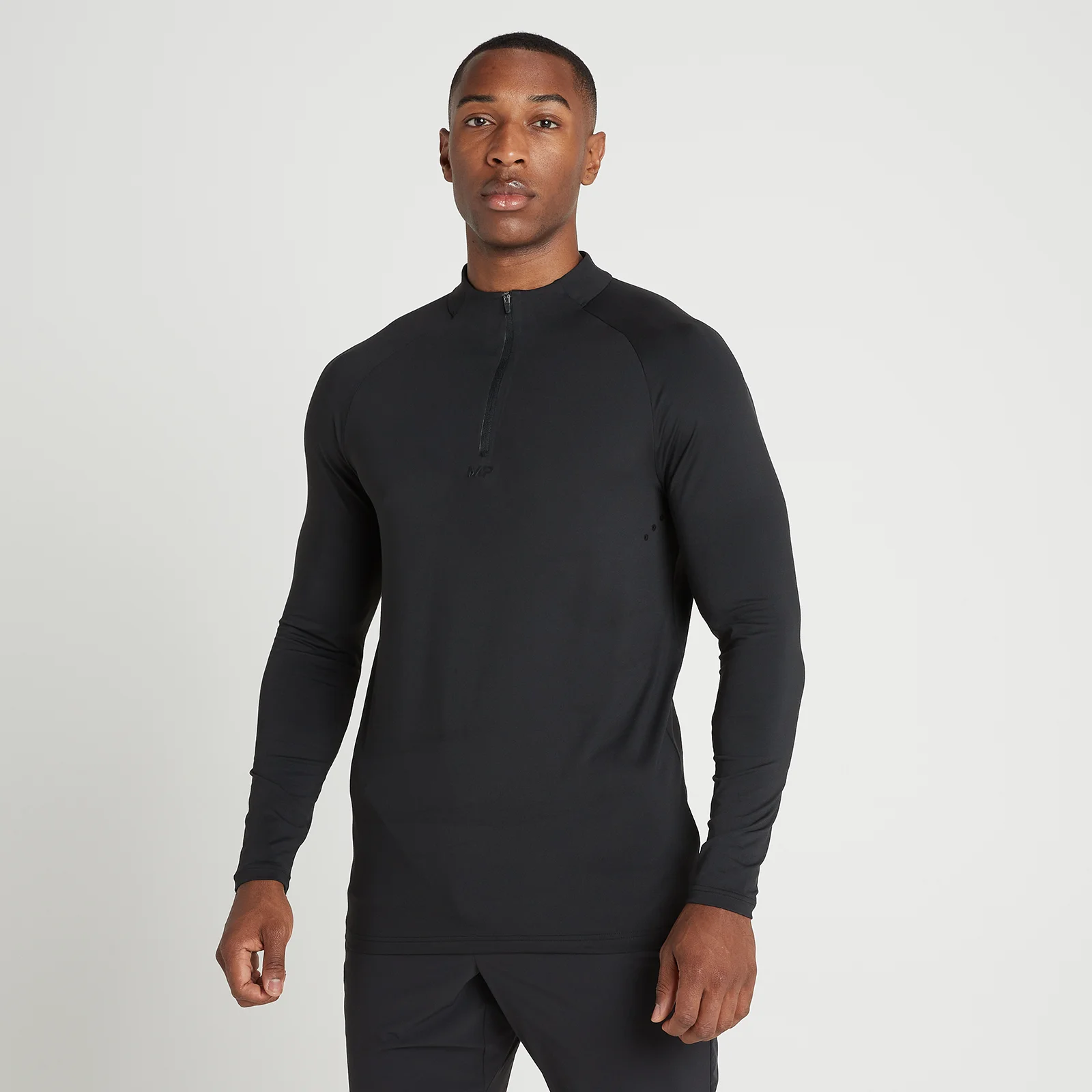 Haut à fermeture éclair ¼ MP Tempo Ultra pour hommes – Noir - XXS Image 1