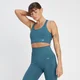 Brassière de sport sans coutures MP Tempo Ultra pour femmes – Bleu fumé