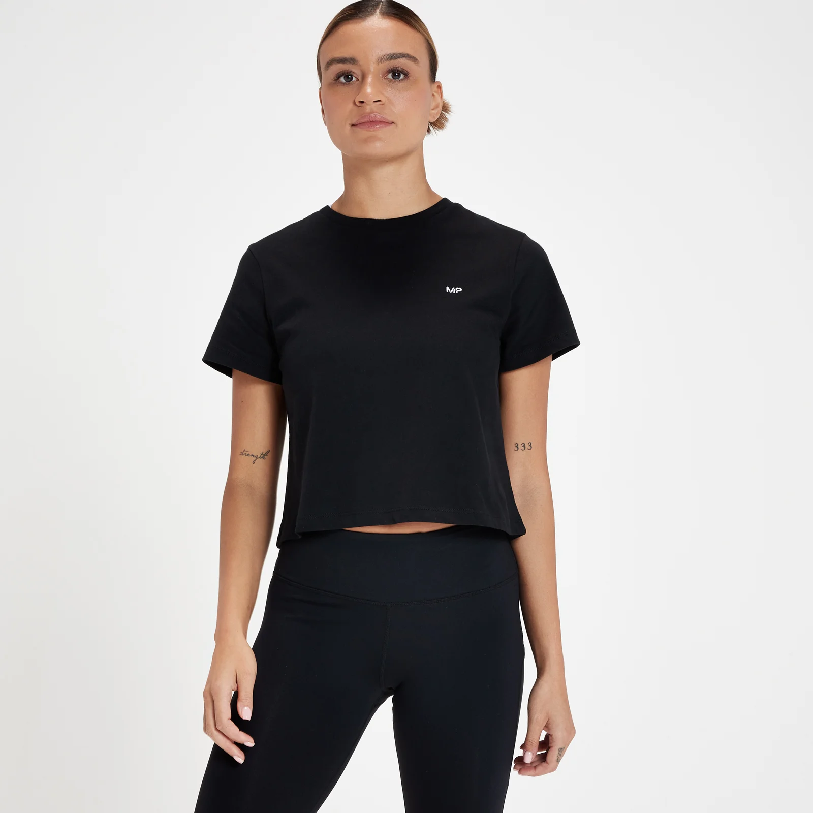 T-shirt court MP Rest Day pour femmes – Noir - XXS Image 1