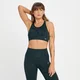 Brassière de sport sans coutures MP Tempo Wave pour femmes – Noir