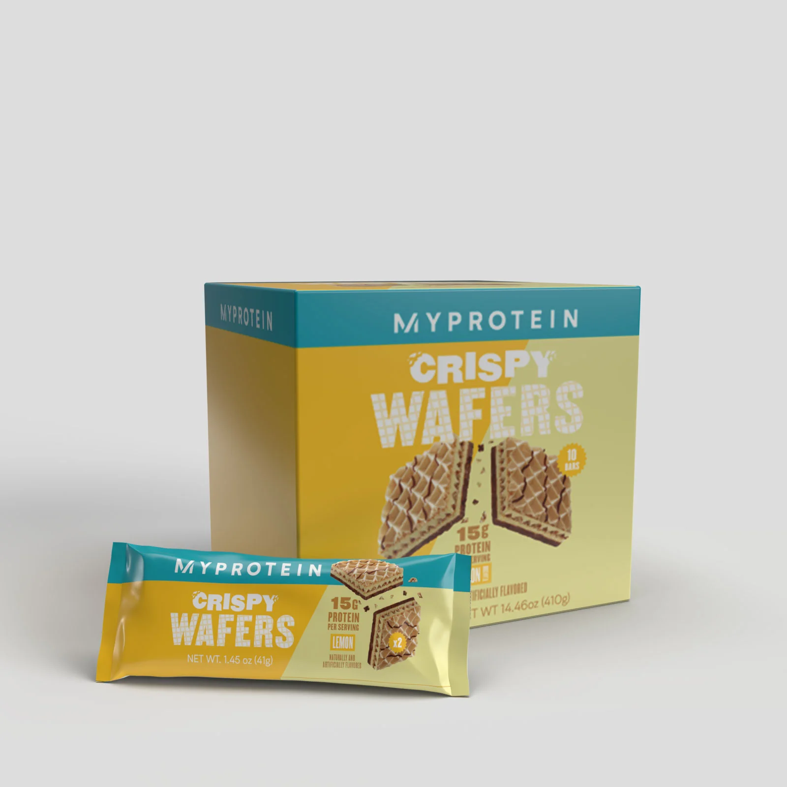 Gaufrettes Protéinées - 10 x 1.4Oz - Citron Image 1
