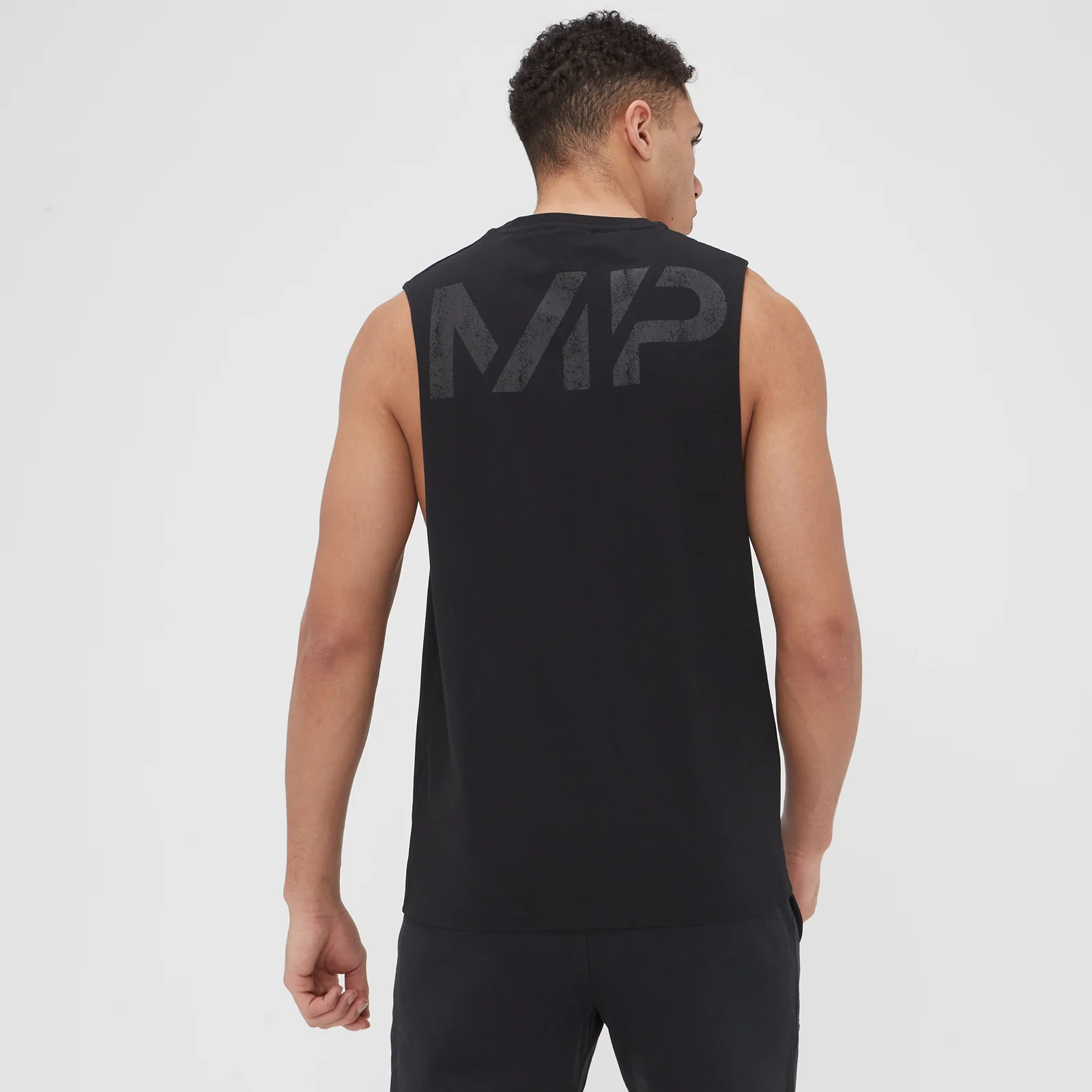 Débardeur à emmanchures échancrées MP Grit Graphic pour hommes – Noir - XXS Image 1