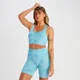 Brassière de sport sans coutures MP Shape pour femmes – Tie-dye bleu
