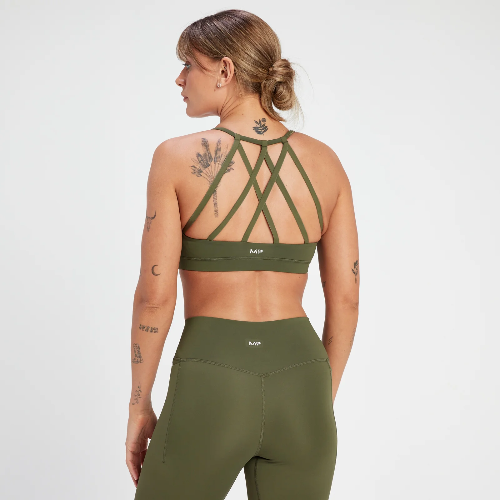 Brassière de sport à bretelles MP Adapt pour femmes – Vert olive - XS Image 1