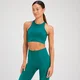 Brassière de sport sans coutures MP Tempo Illusion pour femmes – Vert jade