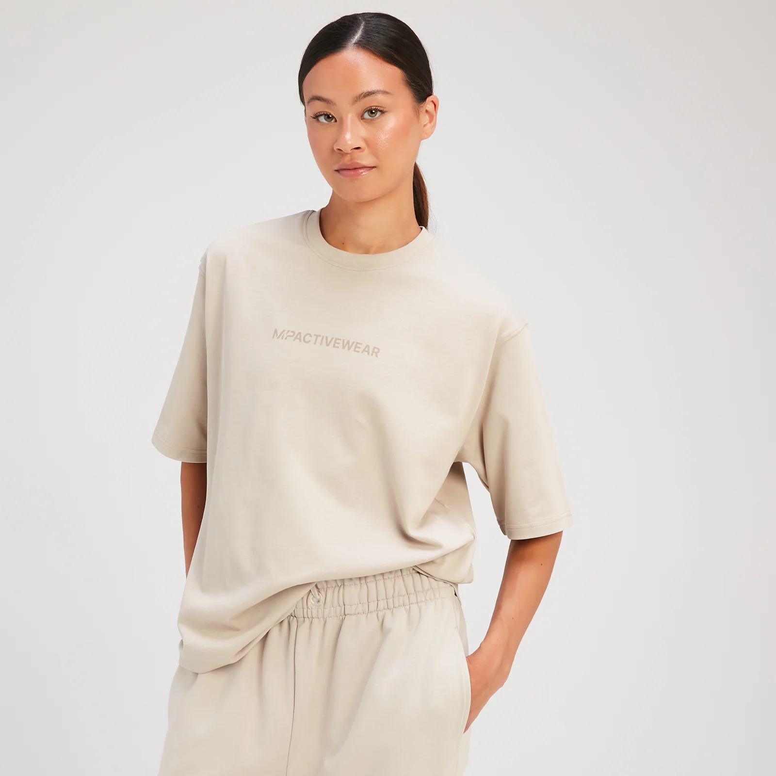 T-shirt oversize MP Rest Day pour femmes – Gris toile - XS Image 1