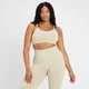 Brassière de sport sans coutures à dos croisé MP Rest Day pour femmes – Gris toile