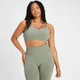 Brassière de sport sans coutures à dos croisé MP Rest Day pour femmes – Taupe foncé
