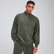 Haut à fermeture éclair ¼ MP Rest Day pour hommes – Vert taupe