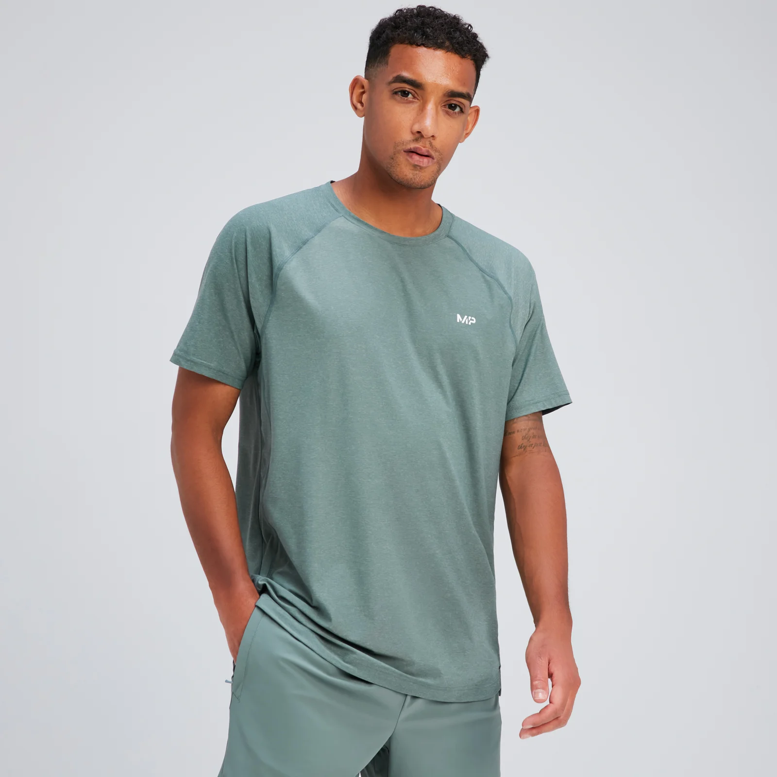 T-shirt à manches courtes MP Tempo pour hommes – Gris ardoise chiné - XS Image 1