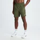 Short d’entraînement en matière tissée MP pour hommes – Vert olive