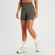 Short côtelé sans coutures MP Tempo pour femmes – Vert taupe