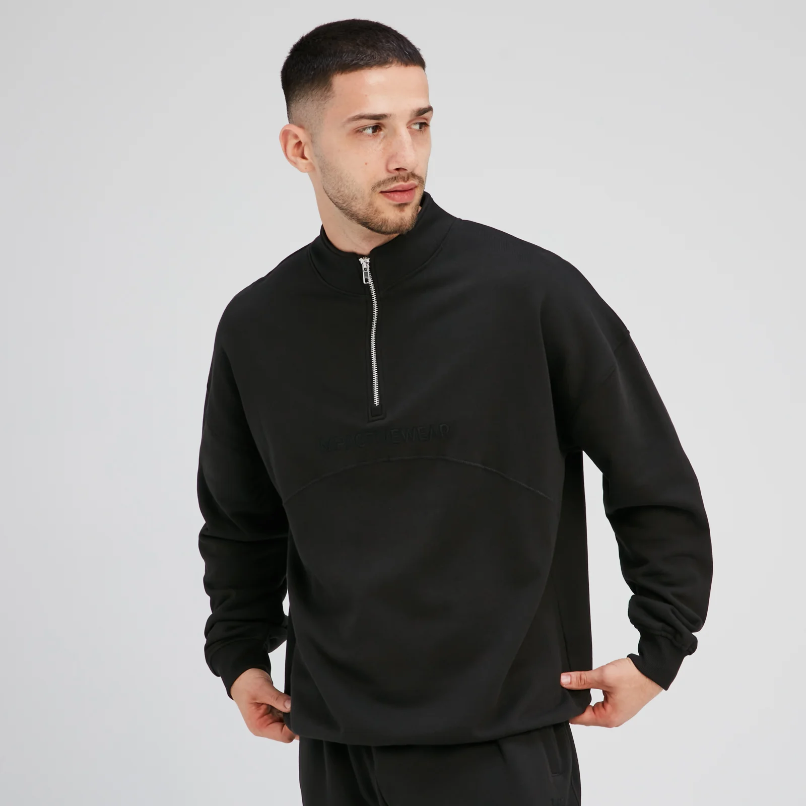 Haut à fermeture éclair ¼ MP Rest Day pour hommes – Noir - XS Image 1