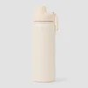 Gourde en acier inoxydable de taille moyenne Masterbrand – Crème naturel