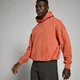 Sweat à capuche délavé MP Tempo pour hommes – Brique délavé