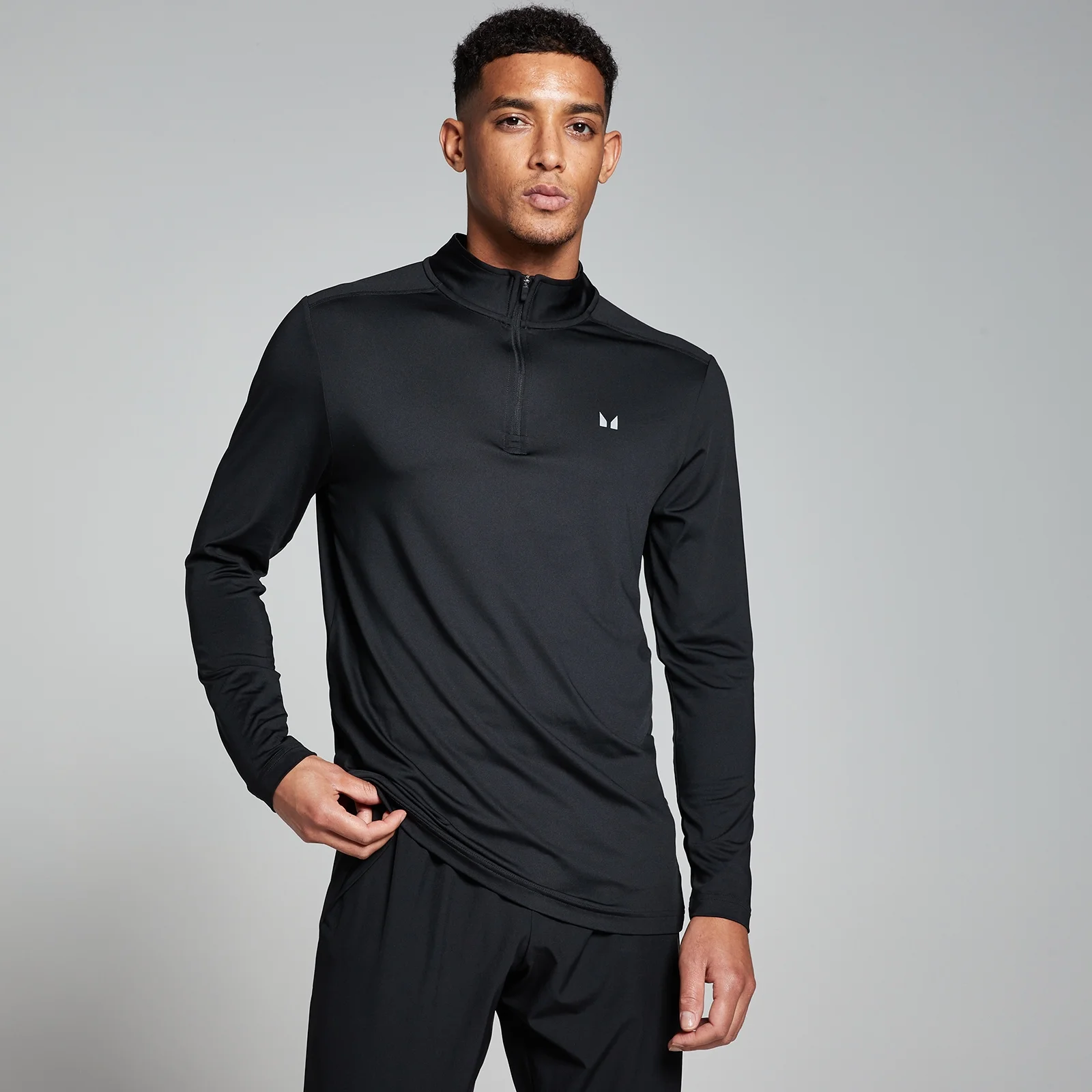 Haut à fermeture éclair ¼ MP Velocity pour hommes – Noir - XS Image 1