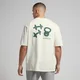 T-shirt oversize MP Tempo Graphic pour hommes – Blanc cassé/Imprimé vert