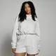 Sweat à capuche court épais MP Lifestyle pour femmes – Gris clair