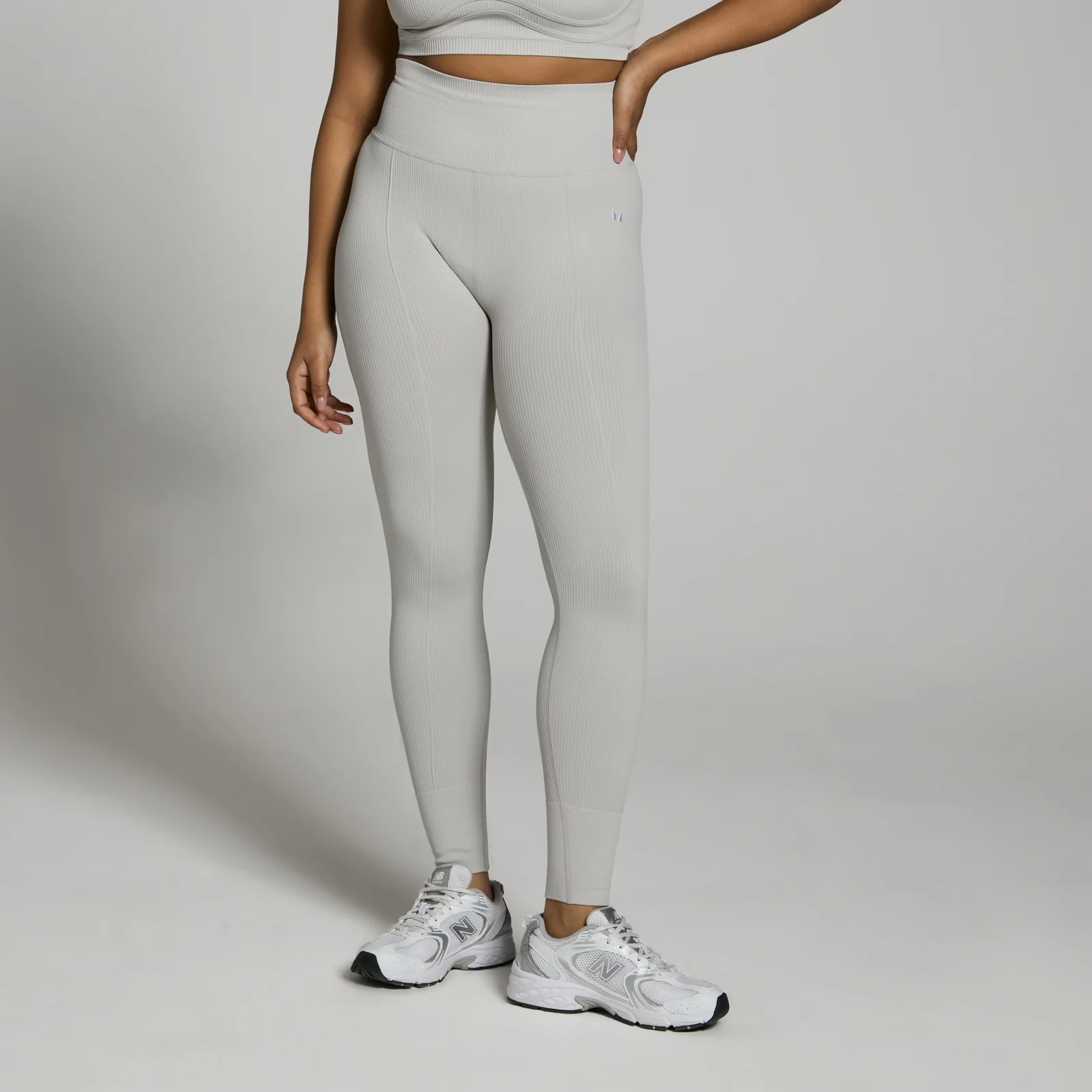 Legging côtelé MP Lifestyle pour femmes – Gris clair - M Image 1
