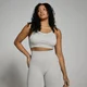 Brassière côtelée MP Lifestyle pour femmes – Gris clair