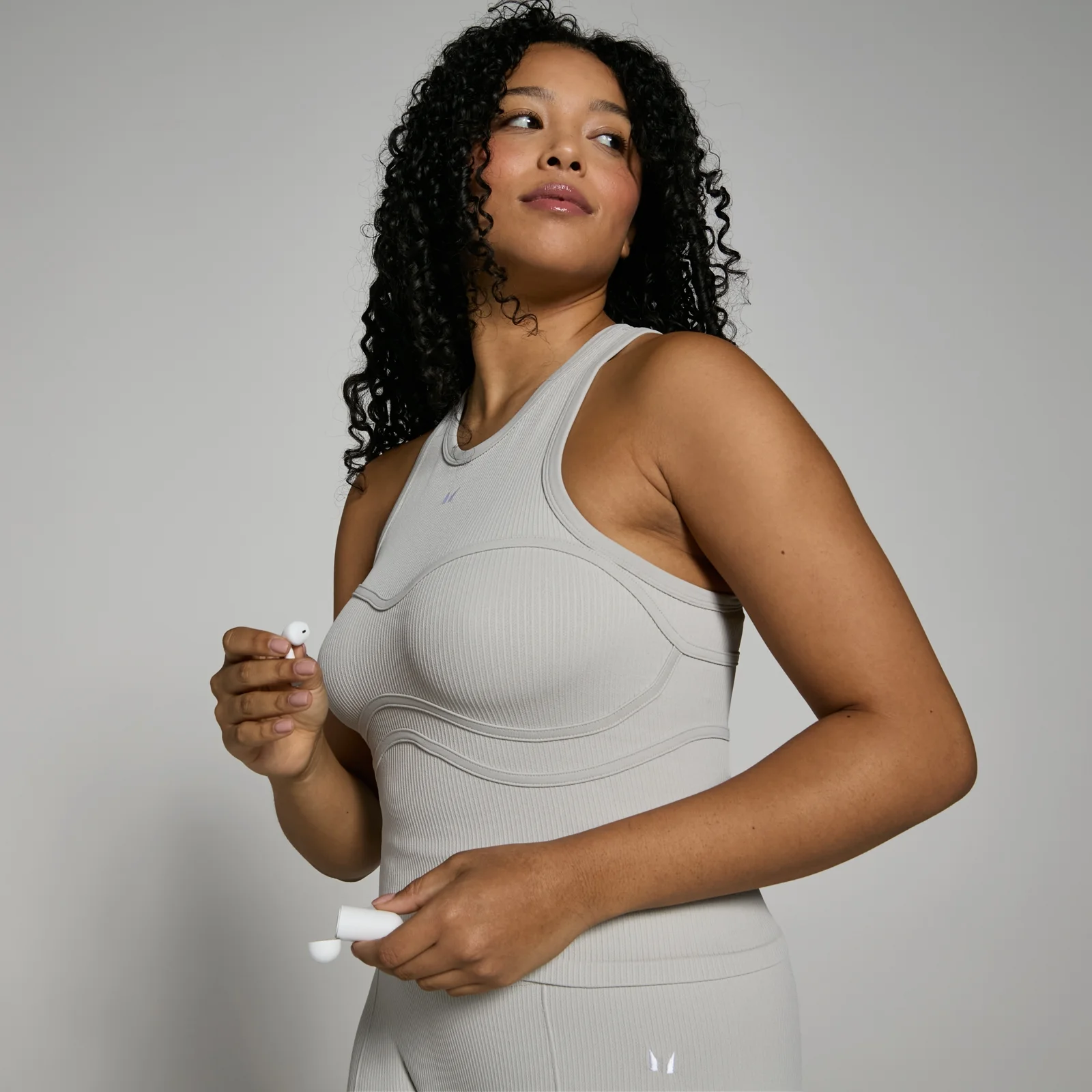Débardeur côtelé MP Lifestyle pour femmes – Gris clair - L Image 1