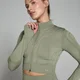 Veste courte sans coutures MP Tempo Ultra Geometric pour femmes – Taupe
