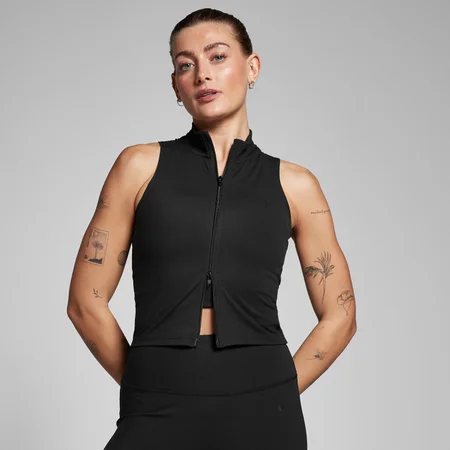 Débardeur zippé MP Tempo pour femmes – Noir